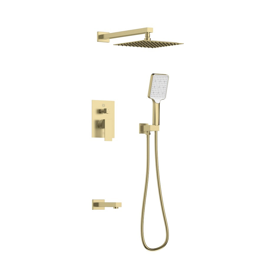 Elegant Lighting Petar Shower Faucet, Brushed Gold