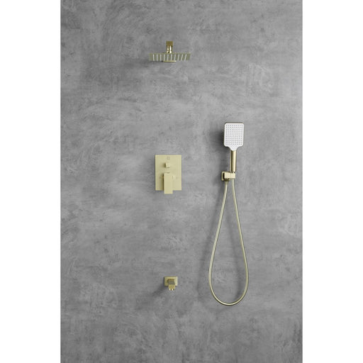 Elegant Lighting Petar Shower Faucet, Brushed Gold