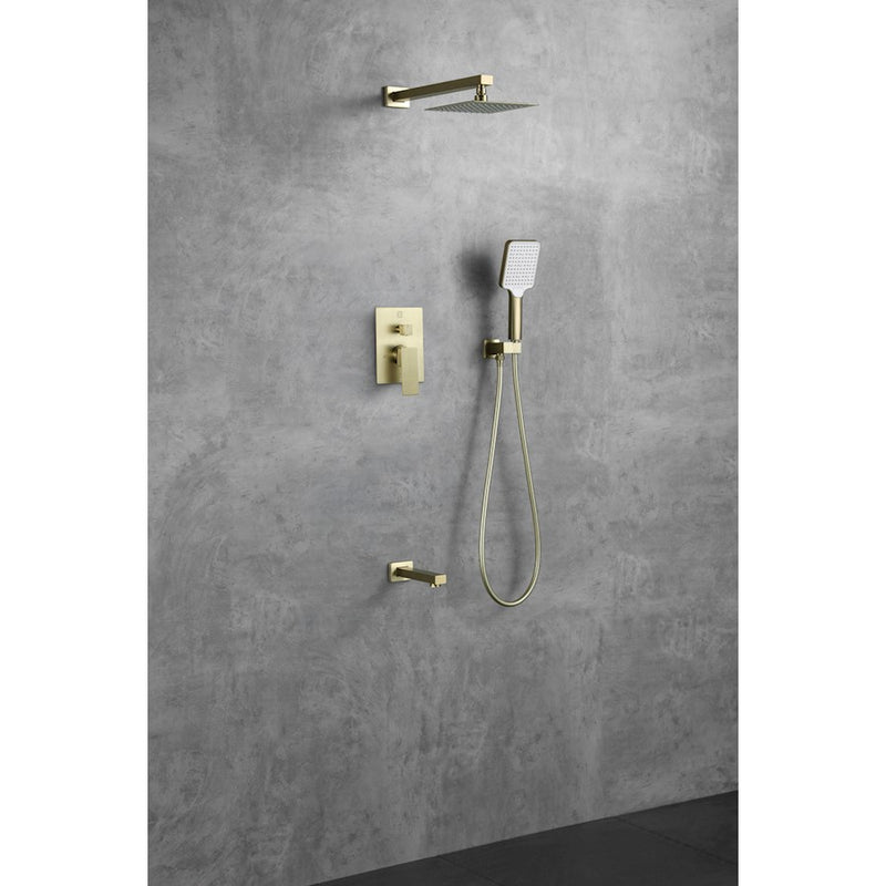 Elegant Lighting Petar Shower Faucet, Brushed Gold
