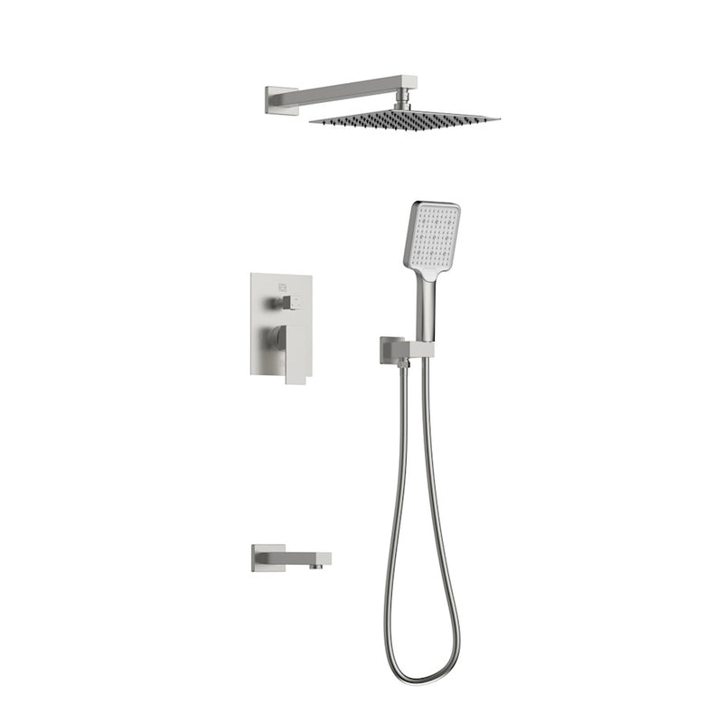 Elegant Lighting Petar Shower Faucet, Brushed Nickel