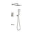 Elegant Lighting Petar Shower Faucet, Brushed Nickel