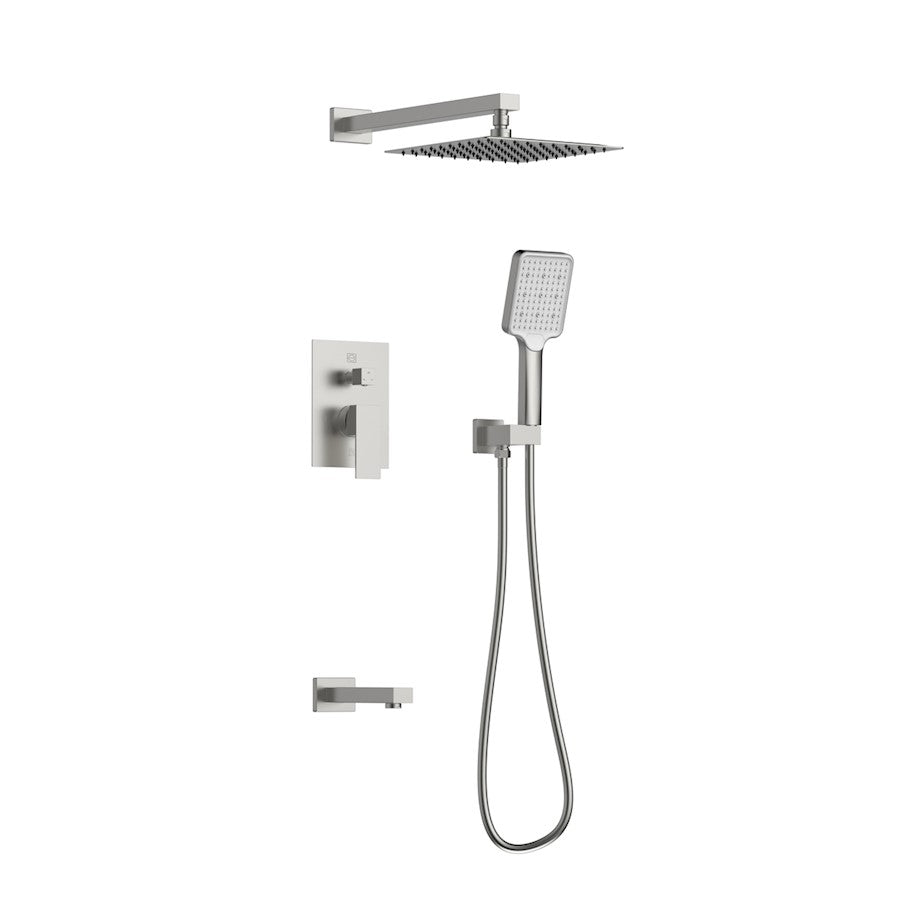 Elegant Lighting Petar Shower Faucet, Brushed Nickel