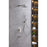 Elegant Lighting Petar Shower Faucet, Brushed Nickel