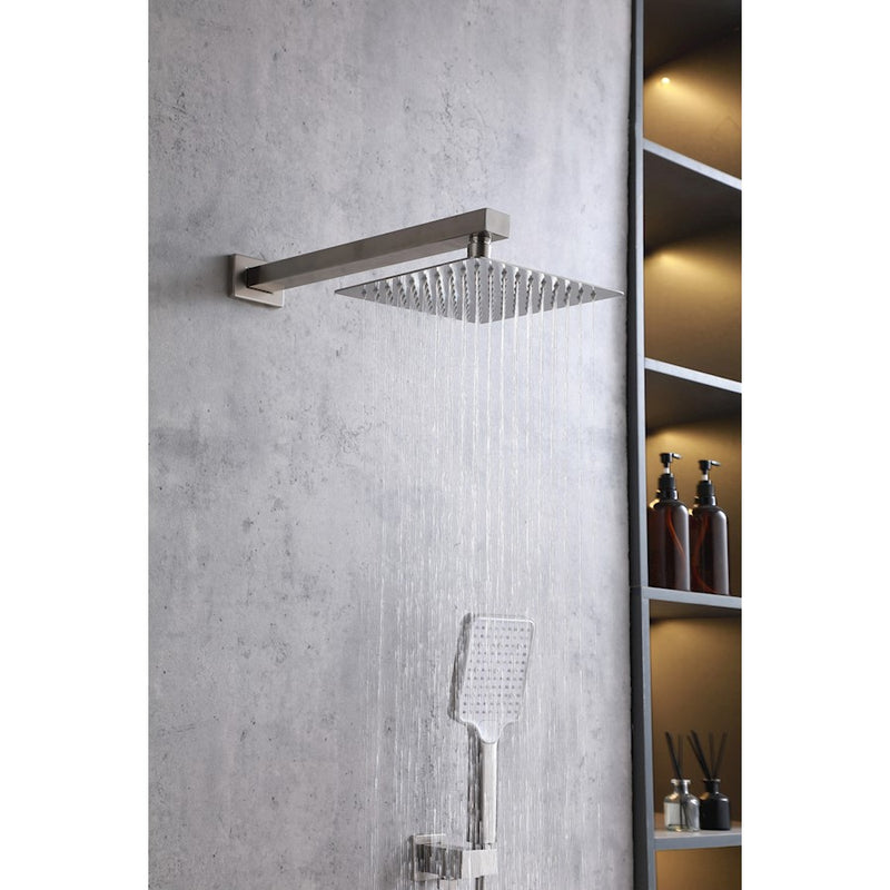 Elegant Lighting Petar Shower Faucet, Brushed Nickel