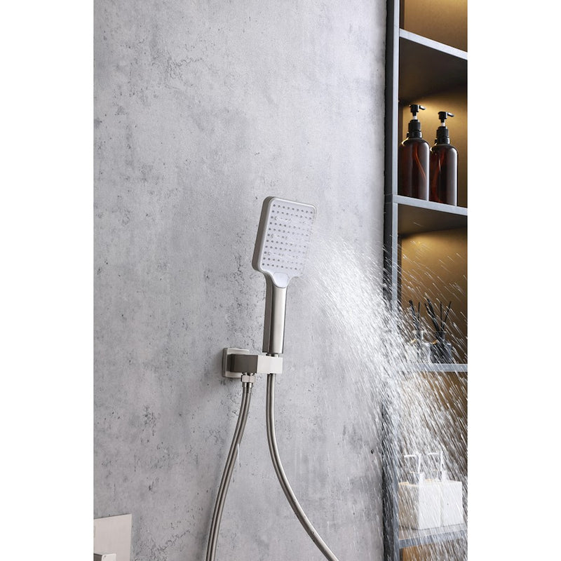 Elegant Lighting Petar Shower Faucet, Brushed Nickel