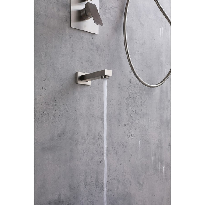 Elegant Lighting Petar Shower Faucet, Brushed Nickel