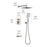 Elegant Lighting Petar Shower Faucet, Brushed Nickel