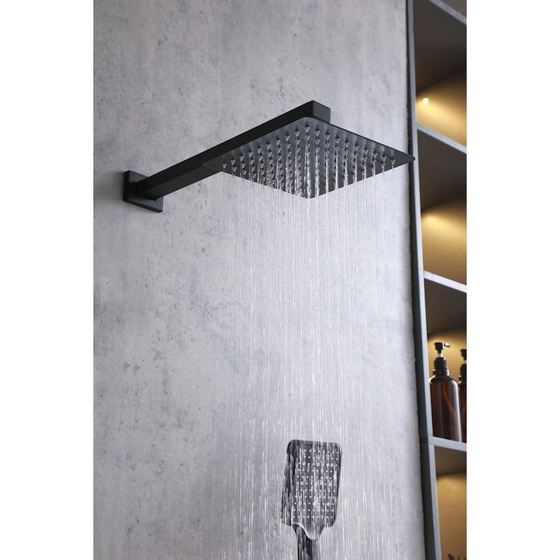 Elegant Lighting Petar Shower Faucet, Matte Black