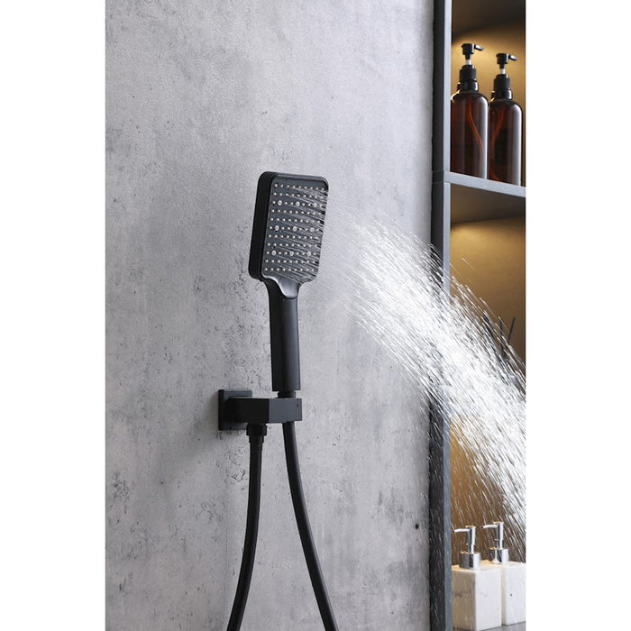 Elegant Lighting Petar Shower Faucet, Matte Black