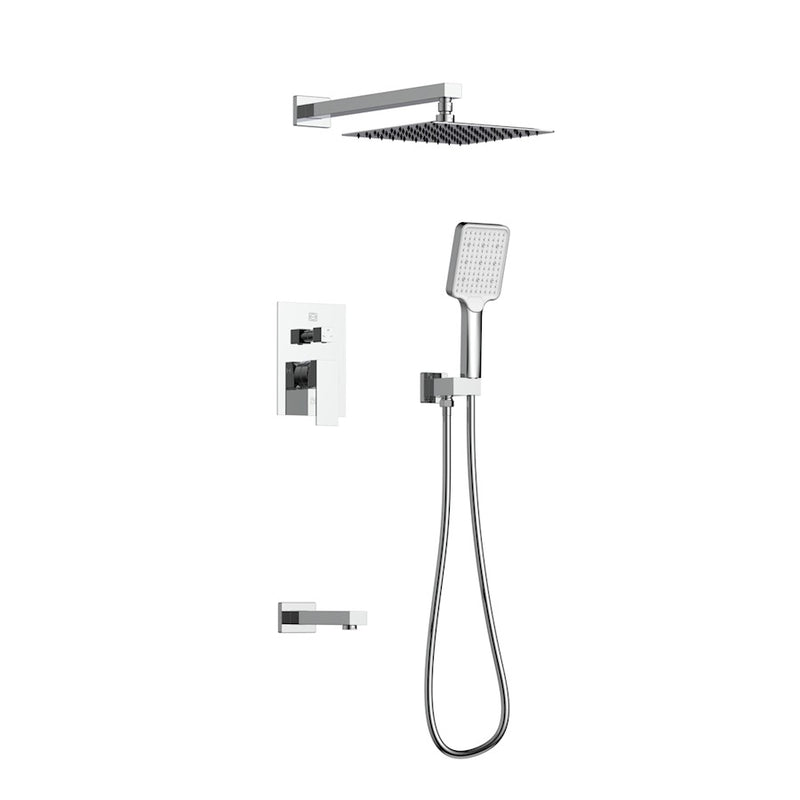 Elegant Lighting Petar Shower Faucet, Chrome