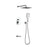 Elegant Lighting Petar Shower Faucet, Chrome