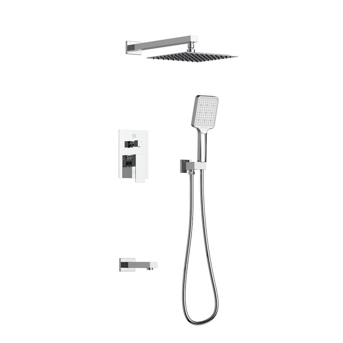 Elegant Lighting Petar Shower Faucet, Chrome