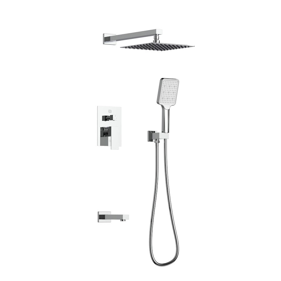 Elegant Lighting Petar Shower Faucet, Chrome