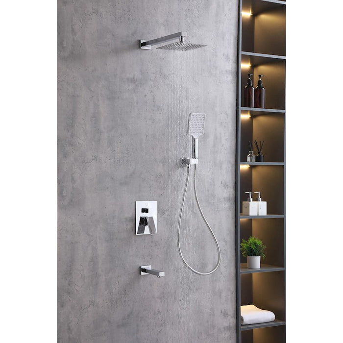 Elegant Lighting Petar Shower Faucet, Chrome