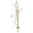 Elegant Lighting Steven Tub Faucet, Brushed Gold