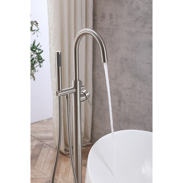 Elegant Lighting Steven Tub Faucet, Brushed Nickel