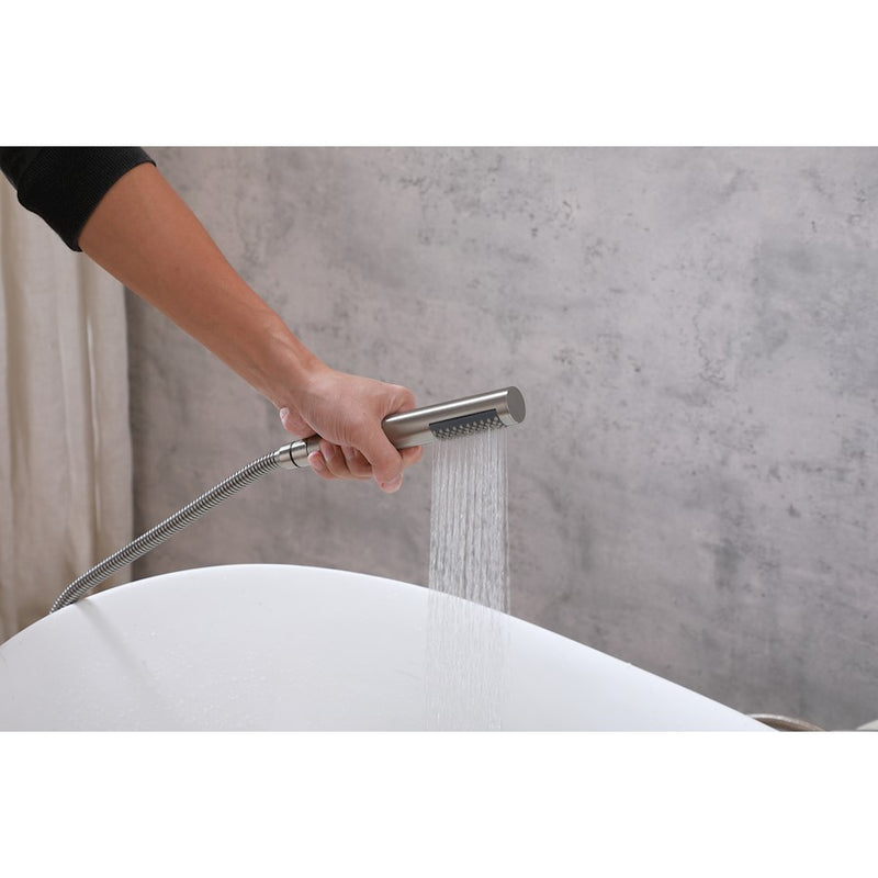 Elegant Lighting Steven Tub Faucet, Brushed Nickel