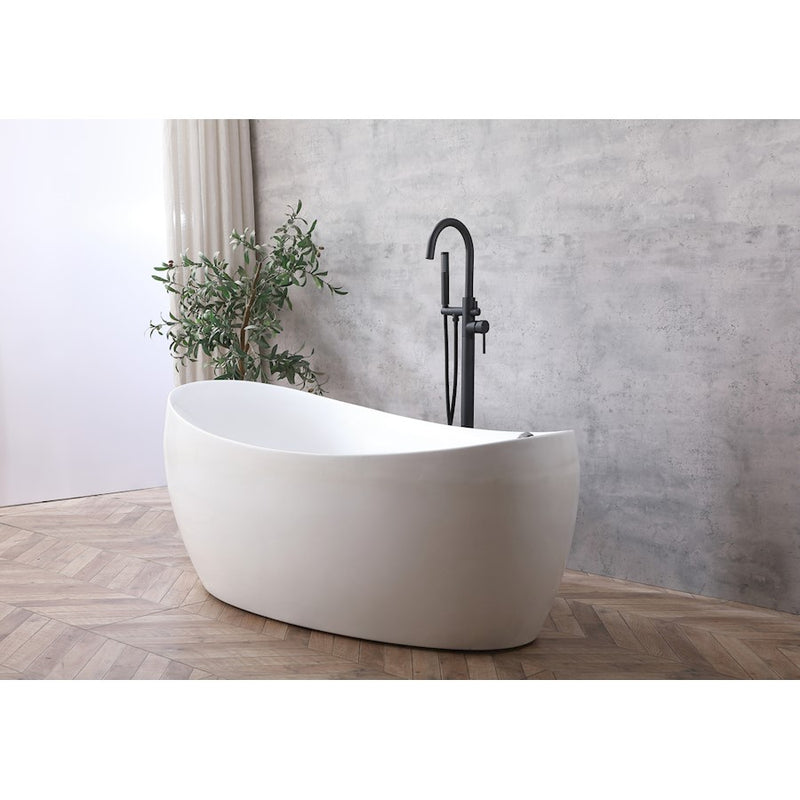 Elegant Lighting Steven Tub Faucet, Matte Black