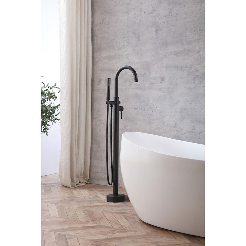 Elegant Lighting Steven Tub Faucet, Matte Black
