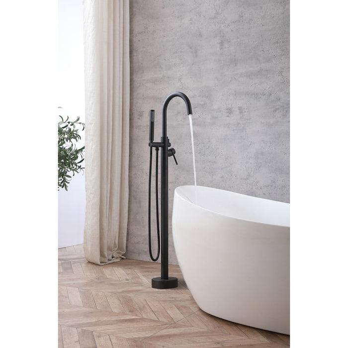 Elegant Lighting Steven Tub Faucet, Matte Black