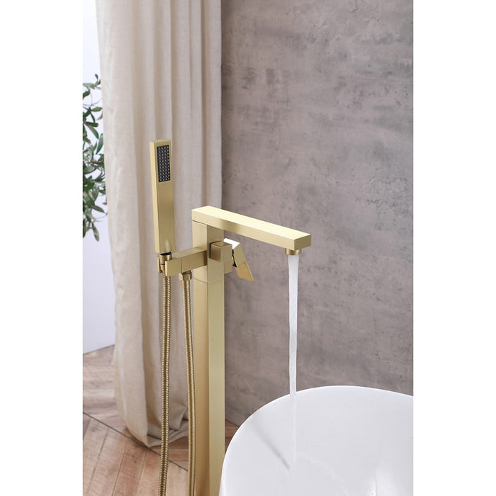 Elegant Lighting Henry Tub Faucet, Brushed Gold