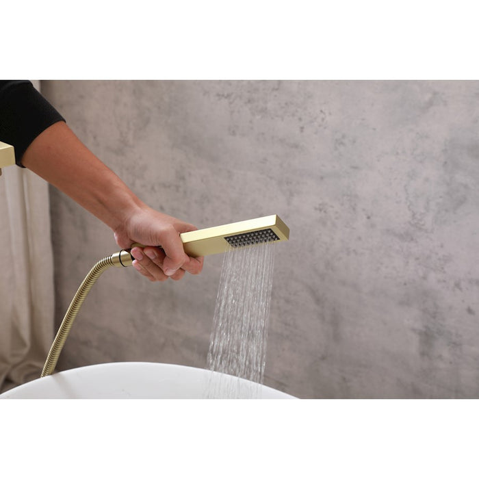 Elegant Lighting Henry Tub Faucet, Brushed Gold