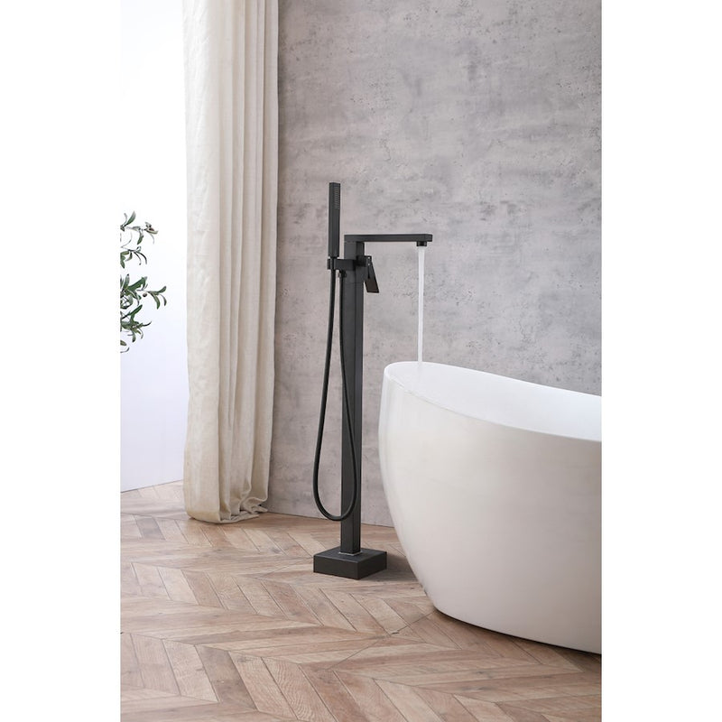 Elegant Lighting Henry Tub Faucet, Matte Black