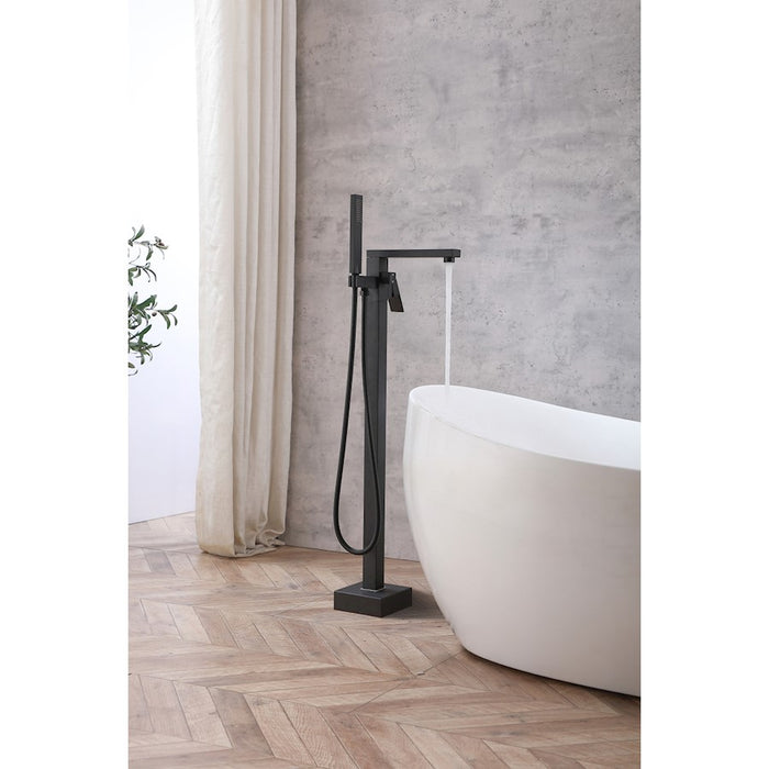 Elegant Lighting Henry Tub Faucet, Matte Black