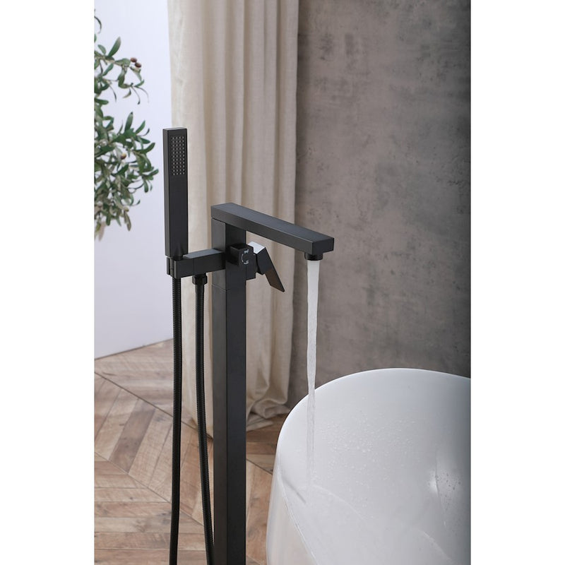 Elegant Lighting Henry Tub Faucet, Matte Black
