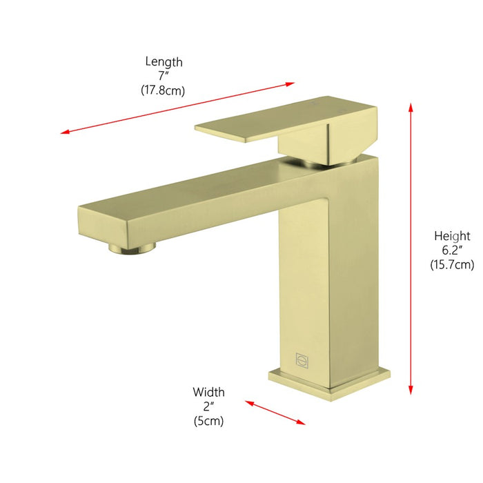 Elegant Lighting Jakob Vanity Faucet,Gold