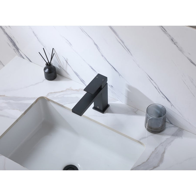 Elegant Lighting Jakob Vanity Faucet, Black
