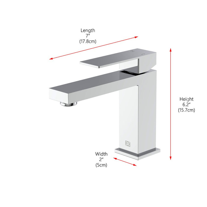 Elegant Lighting Jakob Faucet, Chrome