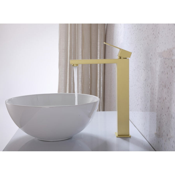 Elegant Lighting Jakob Vanity Faucet, Brushed Gold