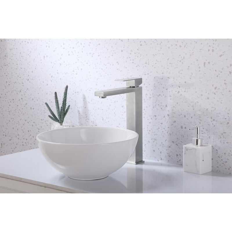 Elegant Lighting Jakob Vanity Faucet, Brushed Nickel