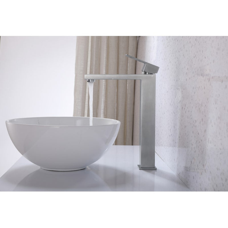 Elegant Lighting Jakob Vanity Faucet, Brushed Nickel
