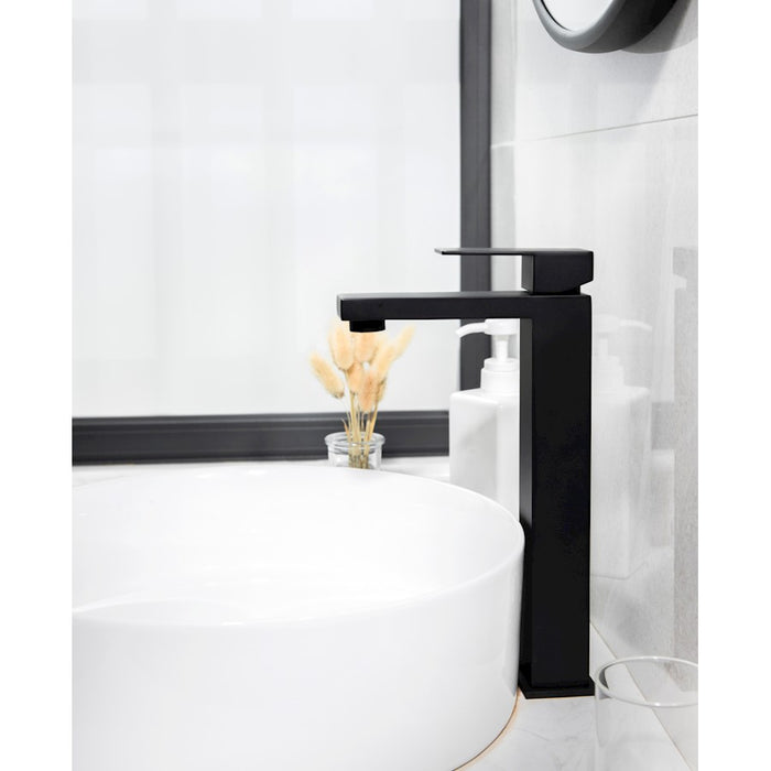 Elegant Lighting Jakob Vanity Faucet, Matte Black
