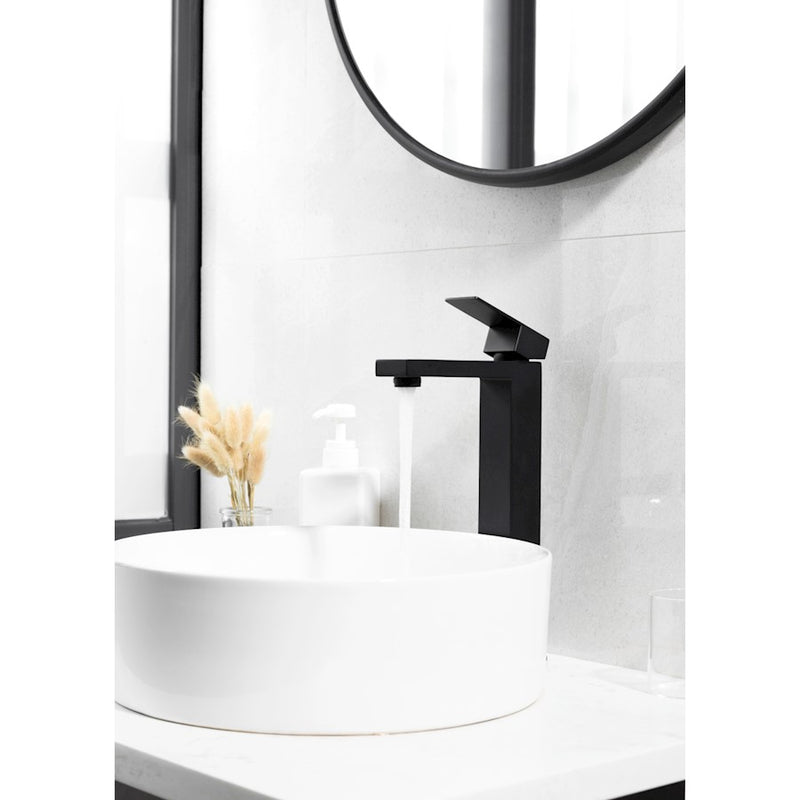 Elegant Lighting Jakob Vanity Faucet, Matte Black