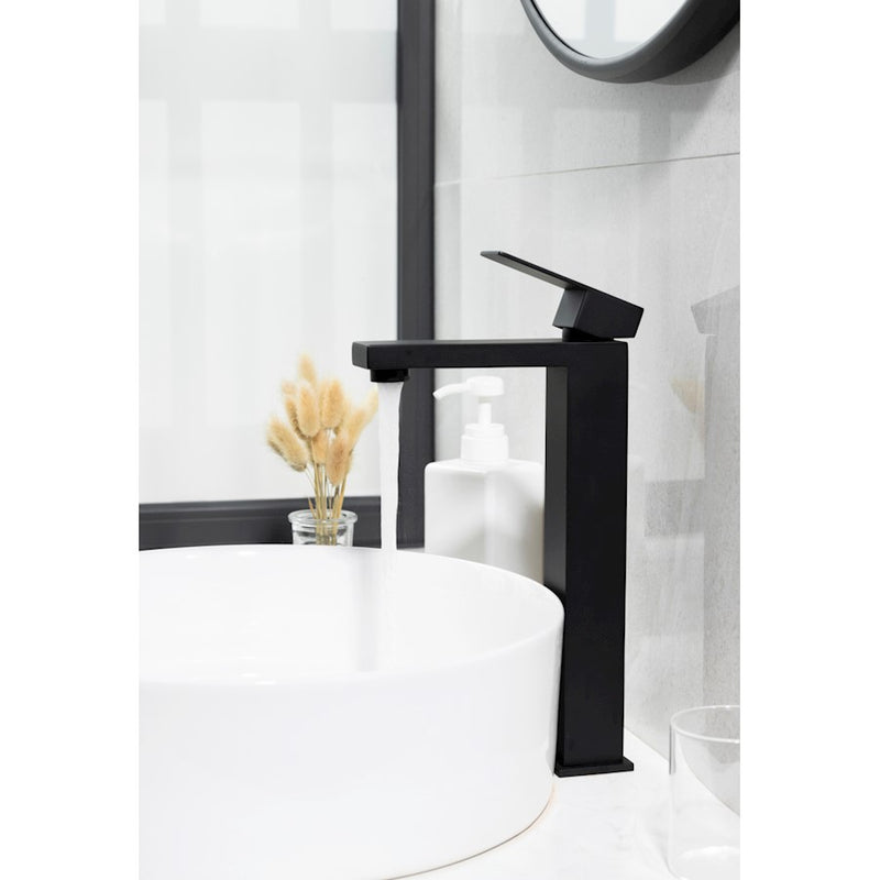 Elegant Lighting Jakob Vanity Faucet, Matte Black