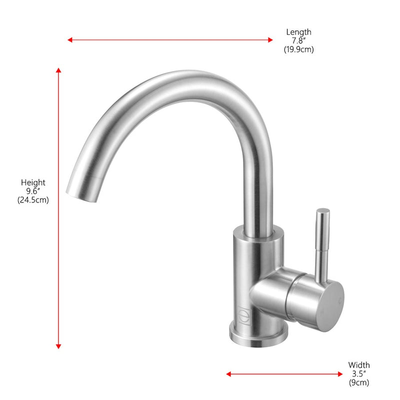 Elegant Lighting Louis Vanity Faucet, Brushed Nickel