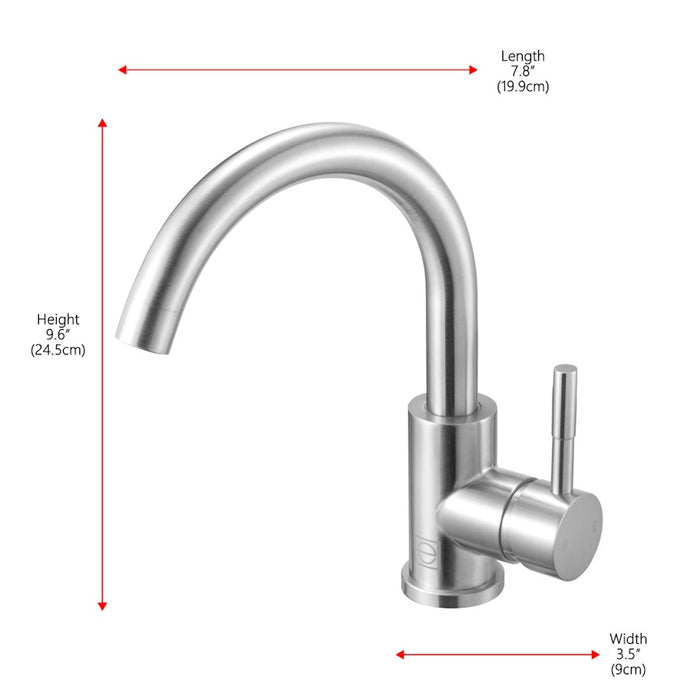 Elegant Lighting Louis Vanity Faucet, Brushed Nickel