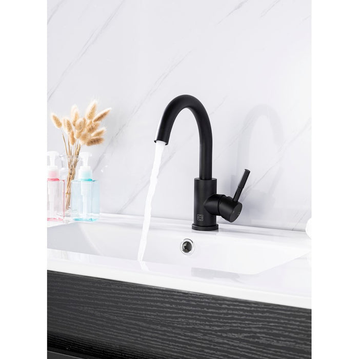 Elegant Lighting Louis Vanity Faucet, Matte Black
