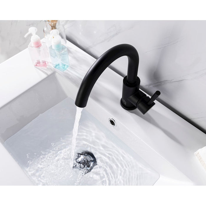 Elegant Lighting Louis Vanity Faucet, Matte Black