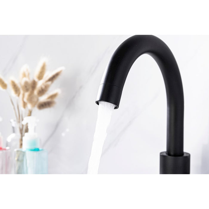 Elegant Lighting Louis Vanity Faucet, Matte Black
