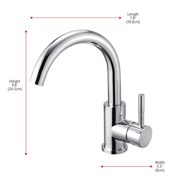 Elegant Lighting Louis Vanity Faucet, Chrome