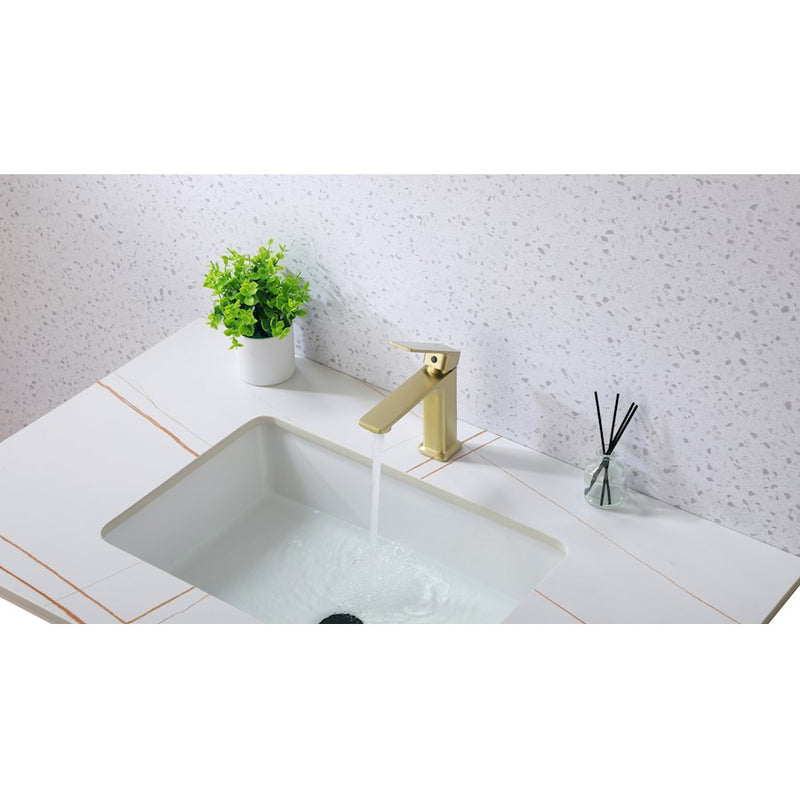 Elegant Lighting Lena Vanity Faucet, Gold