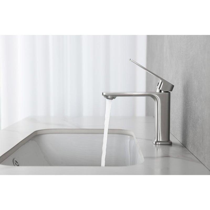 Elegant Lighting Lena Vanity Faucet, Nickel