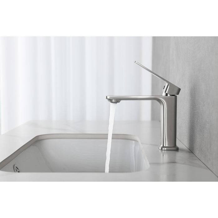 Elegant Lighting Lena Vanity Faucet, Nickel