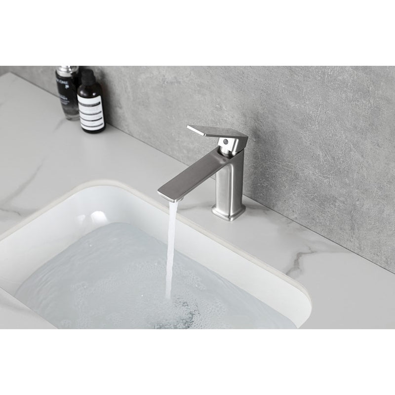 Elegant Lighting Lena Vanity Faucet, Nickel