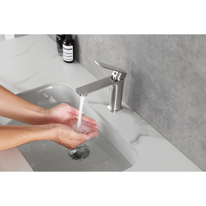 Elegant Lighting Lena Vanity Faucet, Nickel