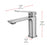 Elegant Lighting Lena Vanity Faucet, Nickel